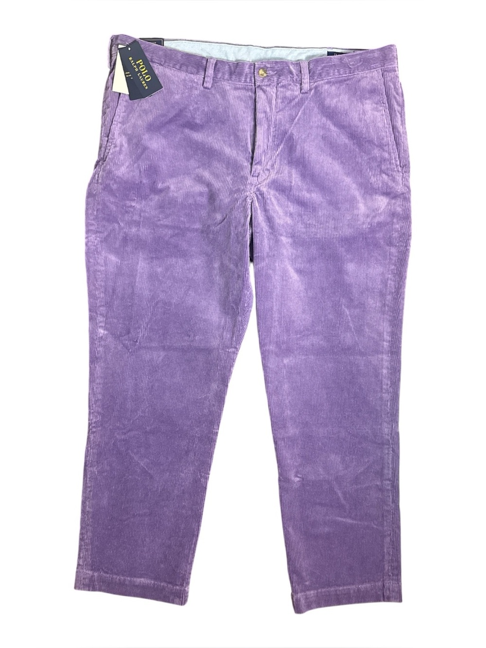 NWT POLO Ralph Lauren Bedford Straight Corduroy 40 x 30 Flat Front Chino Preppy - Picture 3 of 13